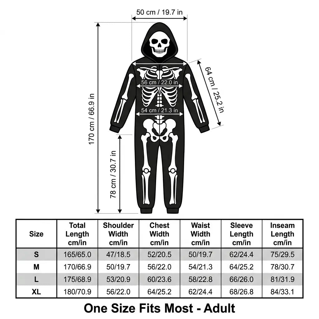 Novelty Skeleton Costume